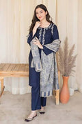 Elegant Blue embroidered Kameez Shalwar