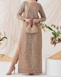 Embrioded chiffon 2 pc