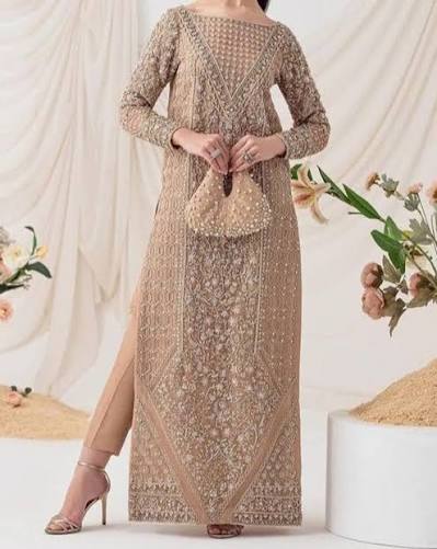 Embrioded chiffon 2 pc