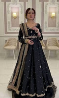 Black Silk Elegant Frock